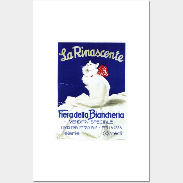 LA RINASCENTE Clothing Linen Fair Special Sale Vintage Italian Department Store Ad Wall Art by vintageposters